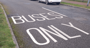 A bus lane