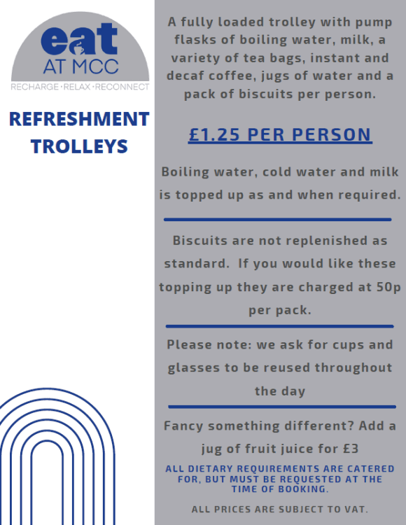 refreshment trolley requirements